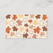 Herfstesdoorn verlaat natuur ontwerp visitekaartje (Voorkant)