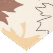 Herfstesdoornbladeren, roodbruine Thanksgiving Tafelkleed (Gekanteld)