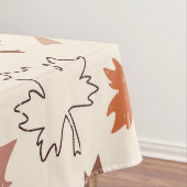 Herfstesdoornbladeren, roodbruine Thanksgiving Tafelkleed (Voorbeeld)