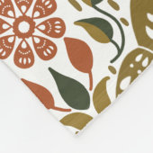 Herfstfazant Folk Art Fleece Deken (Hoek)