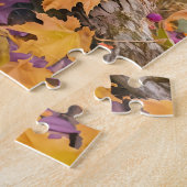 Herfstfee met Hedgehog-vriend Legpuzzel (Zijkant)