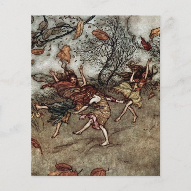 “Herfstfeeën” door Arthur Rackham (Voorkant)