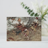“Herfstfeeën” door Arthur Rackham Bedankkaart (Staand voorkant)