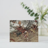 “Herfstfeeën” door Arthur Rackham Briefkaart (Staand voorkant)