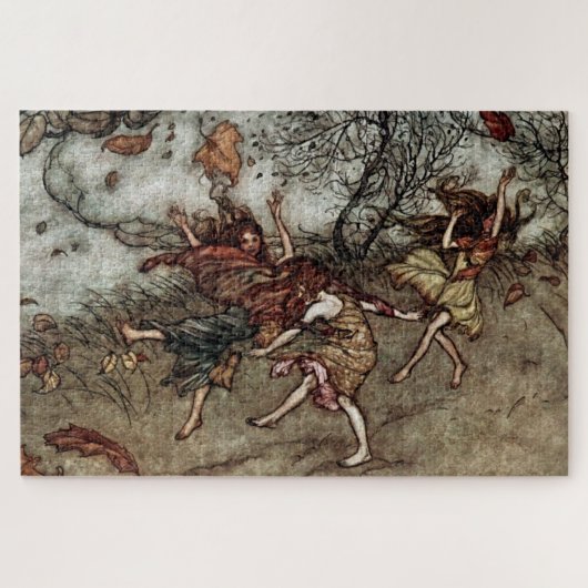 “Herfstfeeën” door Arthur Rackham Legpuzzel (Horizontaal)