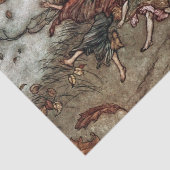 “Herfstfeeën” door Arthur Rackham Tissuepapier (Detail)