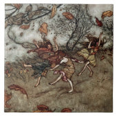 “Herfstfeeën” van Arthur Rackham Tegeltje (Voorkant)