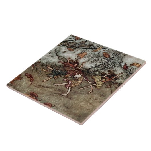 “Herfstfeeën” van Arthur Rackham Tegeltje (Zijkant)