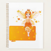 Herfstfeeënprinses met Oranje bladeren en kroon Planner (Voorkant)