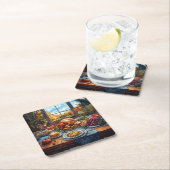 Herfstfeest: een Thanksgiving Kartonnen Onderzetters (Insitu)