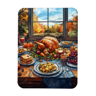 Herfstfeest: een Thanksgiving Magneet