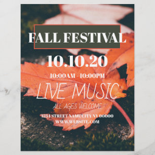 Herfstfeest Feest Flyer Poster