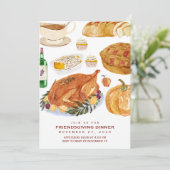 Herfstfeest - Friendsgiving Kaart (Staand voorkant)