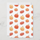 Herfstfeest Herfst Witte Kleurrijke Pompoenen Fees Kaart (Achterkant)