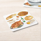 herfstfeest kartonnen onderzetters (Schuin)