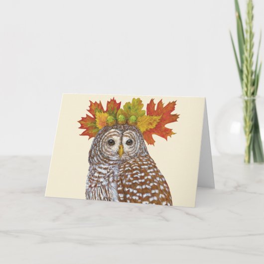 Herfstfeest Koningin kaart (Voorkant)