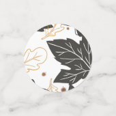 Herfstfeest Tafel Decoratie met Herfstbladeren Confetti (Kleine voorkant)