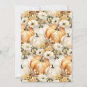 Herfstfeest Thanksgiving Diner Kaart (Achterkant)