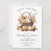 Herfstfeest Thanksgiving uitnodiging (Voorkant)