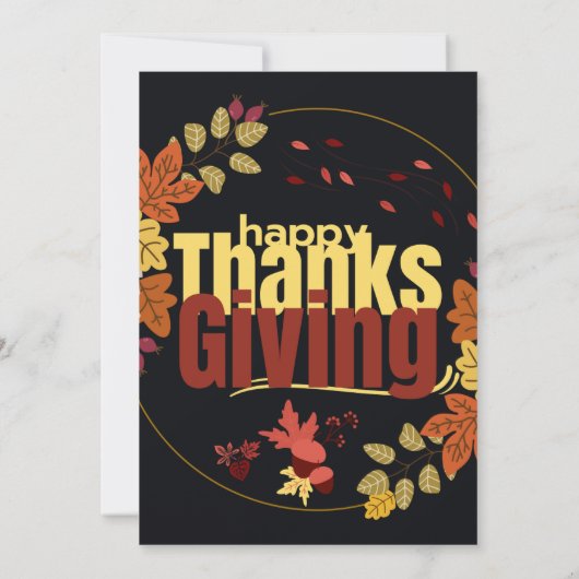 Herfstfeest: Thanksgiving vieren met ons Kaart (Achterkant)