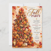 Herfstfeest Uitnodiging | Herfstboom (Voorkant)