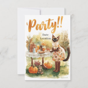 Herfstfeest Uitnodigingskaart – Gezellige Herfst G Kaart