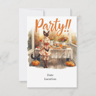 Herfstfeest Uitnodigingskaart – Gezellige Herfst G Kaart