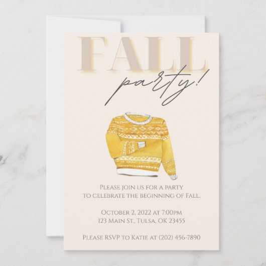 Herfstfeest Vieren Kaart (Voorkant)