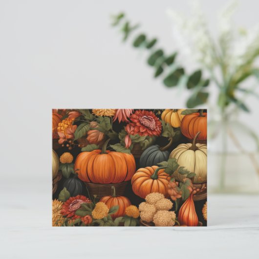 herfstfeestdag briefkaart (Staand voorkant)