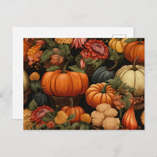 herfstfeestdag briefkaart (Voorkant / Achterkant)