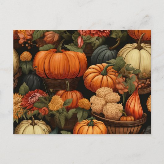 herfstfeestdag feestdagenkaart (Voorkant)