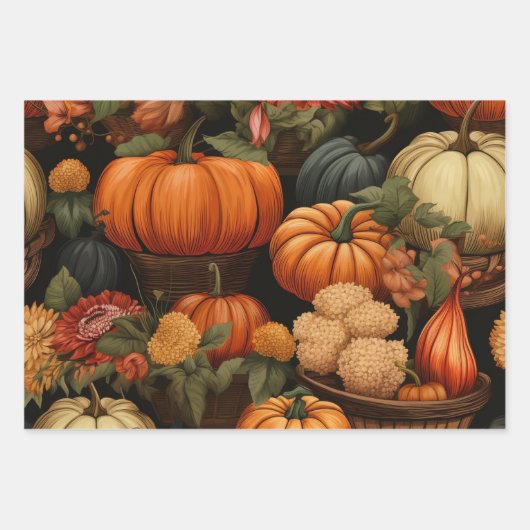 herfstfeestdag inpakpapier vel (Voorkant)