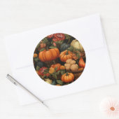herfstfeestdag ronde sticker (Envelop)