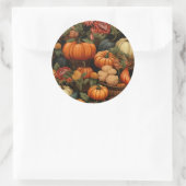 herfstfeestdag ronde sticker (Tas)