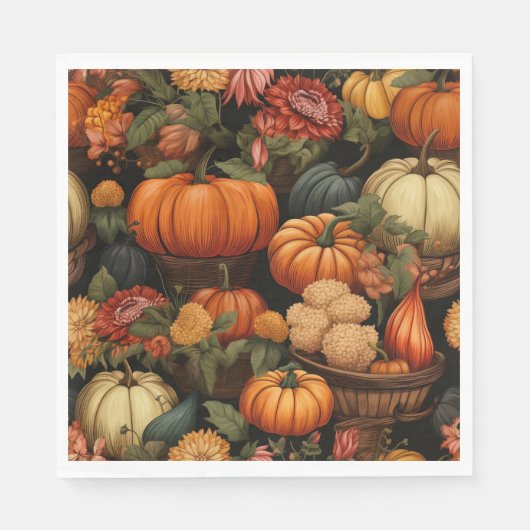 herfstfeestdag servet (Voorkant)