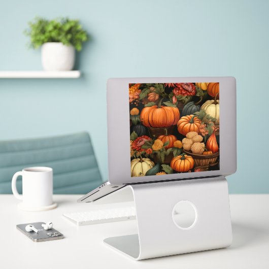 herfstfeestdag sticker (Laptop op bureau)