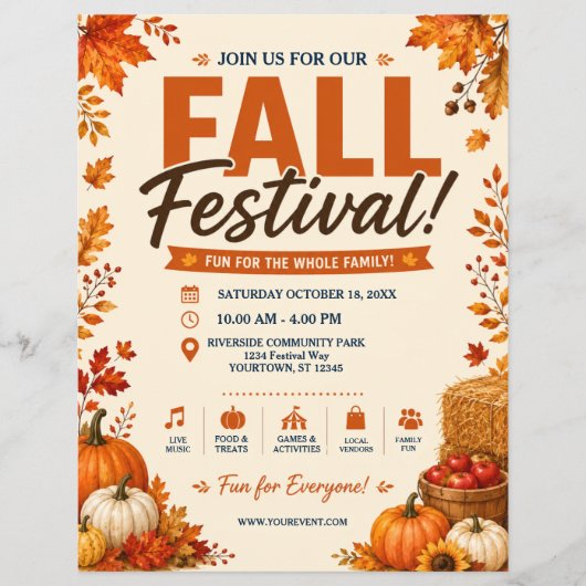 Herfstfestival Flyer (Voorkant)