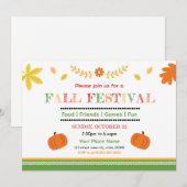 Herfstfestival Flyer Sjabloon Kaart (Voorkant / Achterkant)