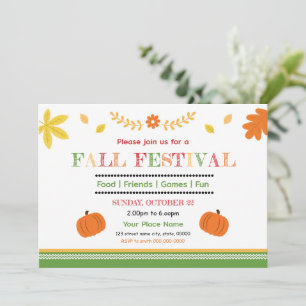 Herfstfestival Flyer Sjabloon Kaart