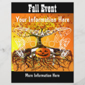 Herfstfestival Halloween-evenement of Flyer voor h (Achterkant)