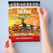 Herfstfestival Halloween-evenement of Flyer voor h (Hand)