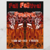 Herfstfestival Halloween-evenement of herfstevenem Flyer (Achterkant)