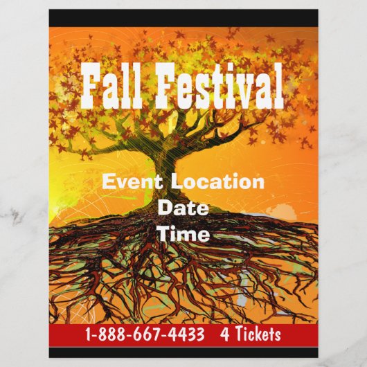 Herfstfestival Halloween-evenement of herfstevenem Flyer (Voorkant)