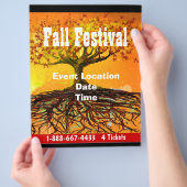 Herfstfestival Halloween-evenement of herfstevenem Flyer (Hand)