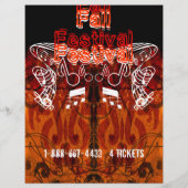 Herfstfestival Halloween-evenement of herfstevenem Flyer (Achterkant)