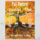 Herfstfestival Halloween-evenement of herfstevenem Flyer (Achterkant)