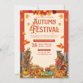Herfstfestival Oogstfeest Kunst Kaart