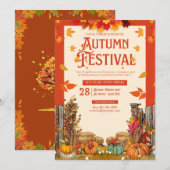 Herfstfestival Oogstfeest Kunst Kaart (Voorkant / Achterkant)