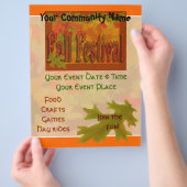 Herfstfestivalfolder Flyer (Hand)