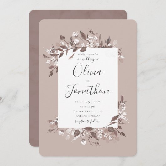 herfstflora kaart (Voorkant / Achterkant)